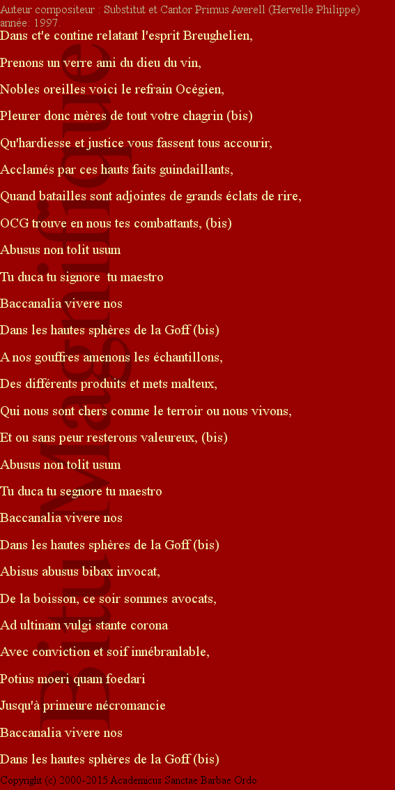 Ordre des Chevaliers de la Goff