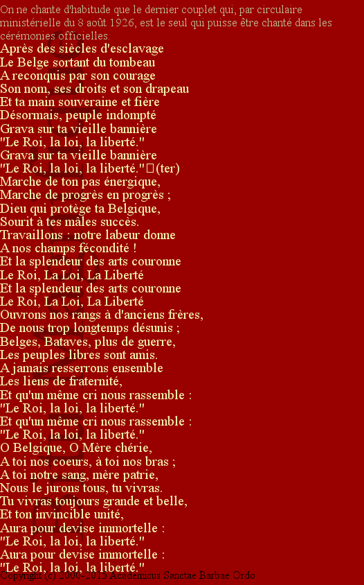 La Brabançonne