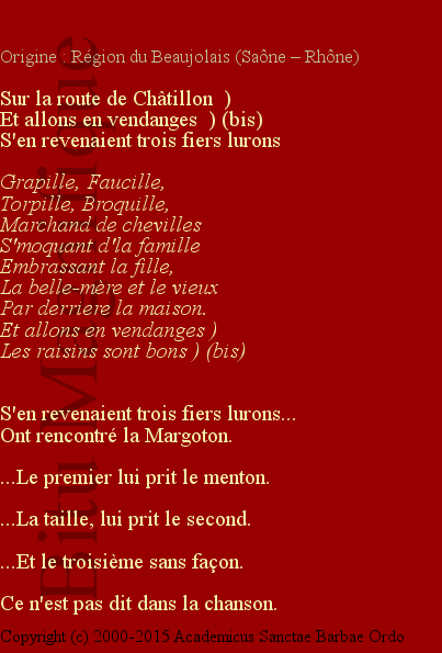 Allons en vendanges
