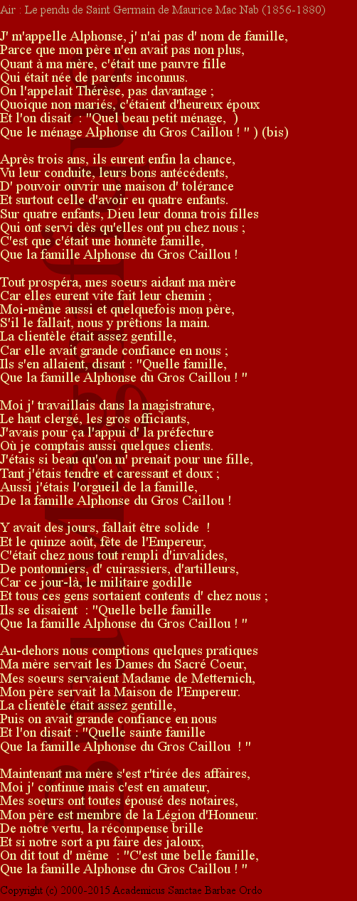 Alphonse du Gros Caillou