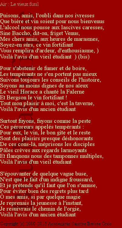 L'ancien étudiant