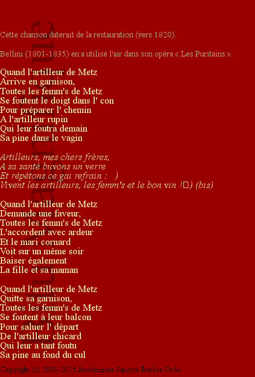 L'artilleur de Metz