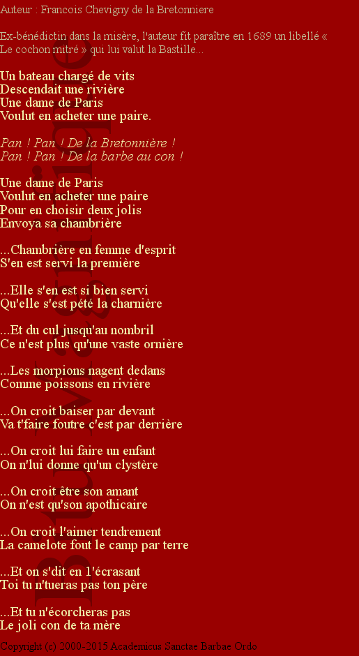 Le bateau de vits