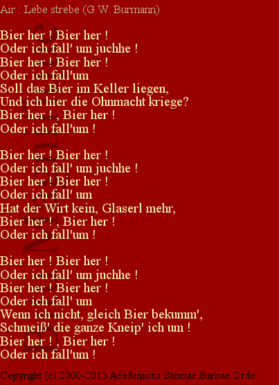 Bier her !
