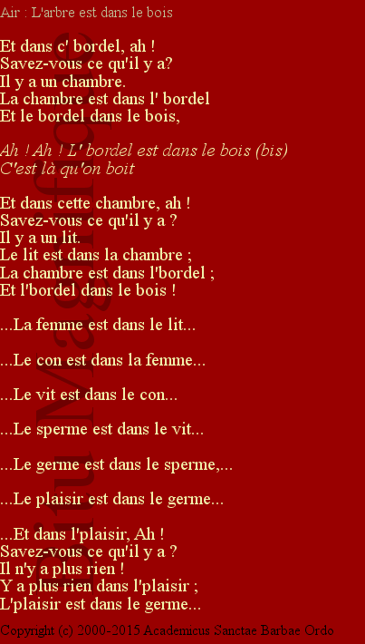 Le bordel dans le bois