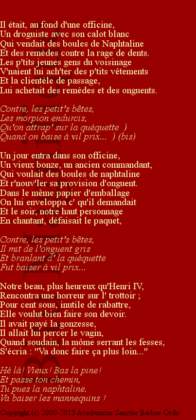 Les boules de naphtaline