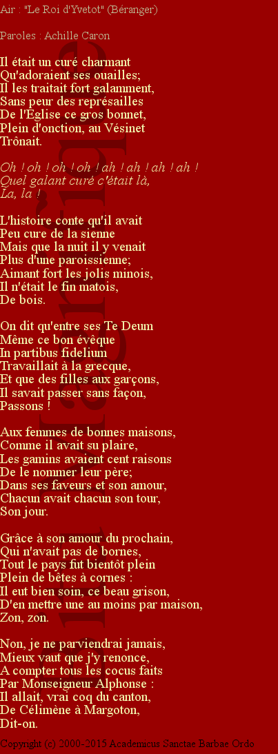 Le curé du Vésinet