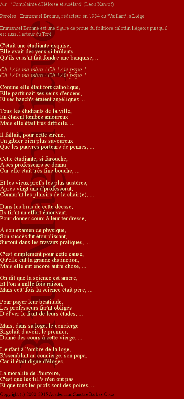 L'étudiante