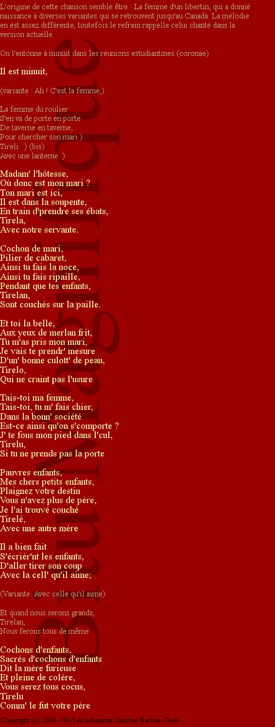 La femme du roulier