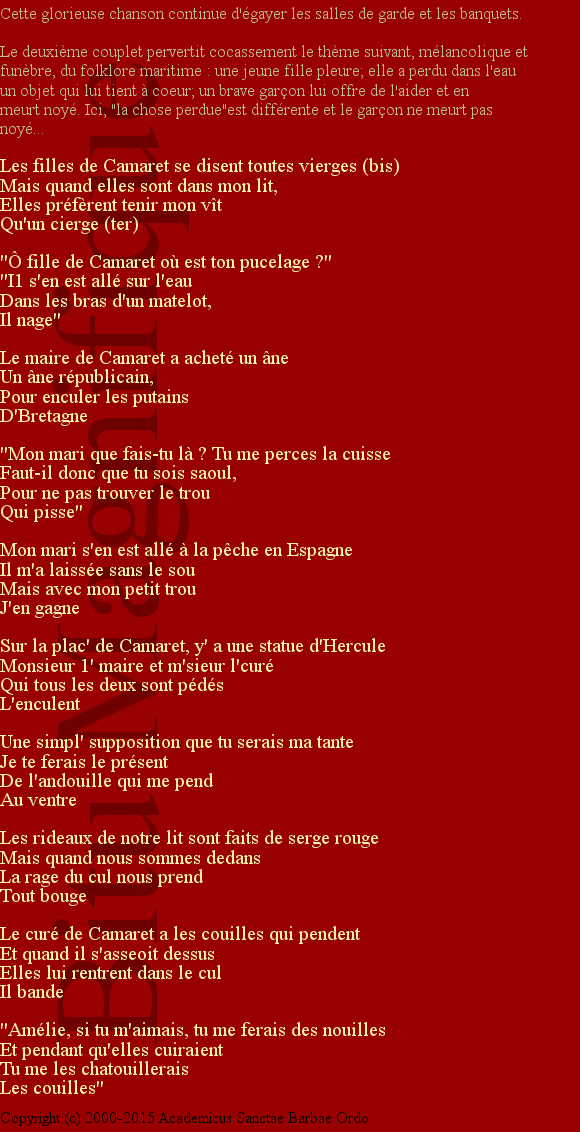 Les filles de Camaret