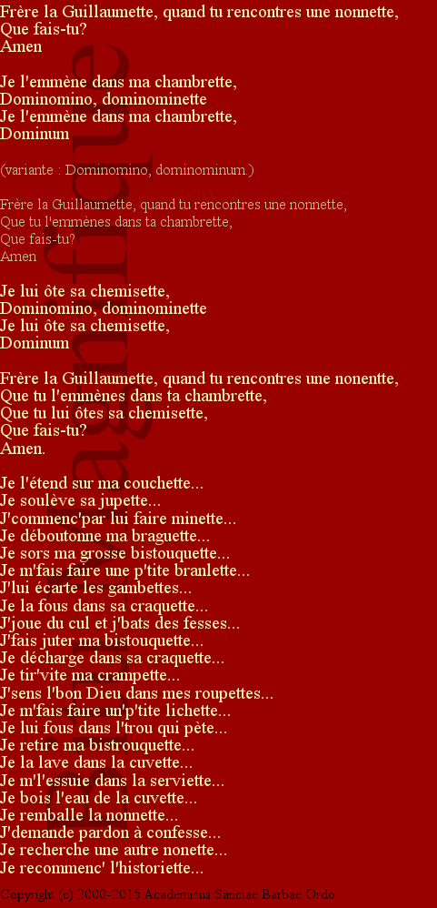 Frère la Guillaumette