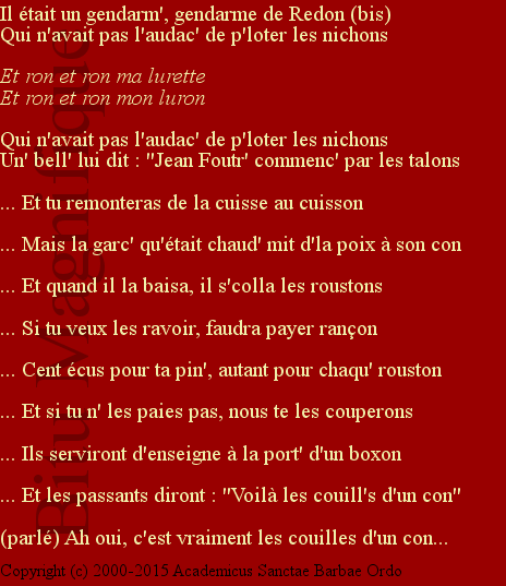 Le gendarme de Redon