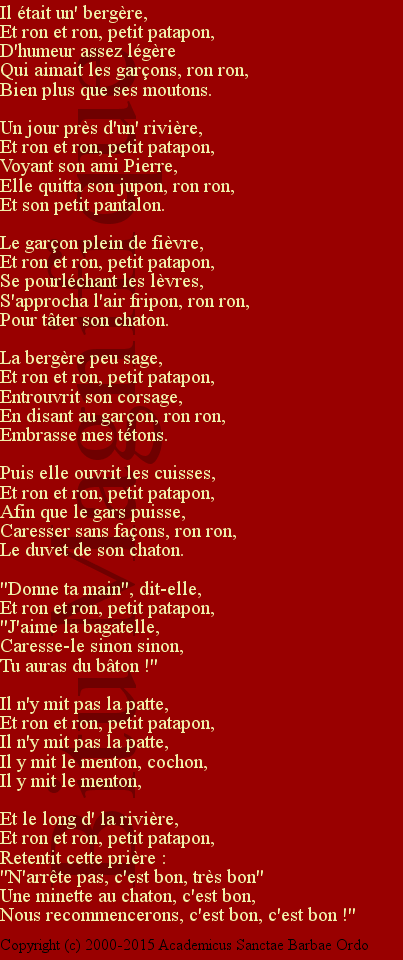 Il était une bergère