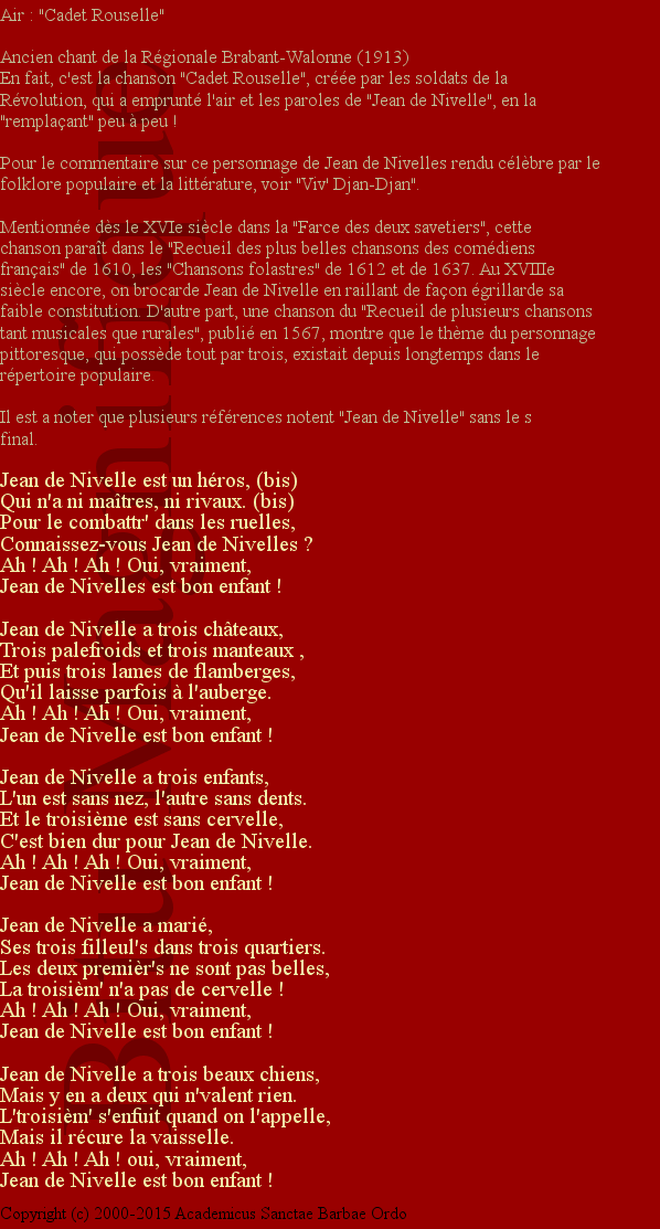 Jean de Nivelle
