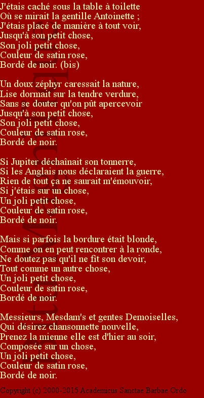 Le joli petit chose