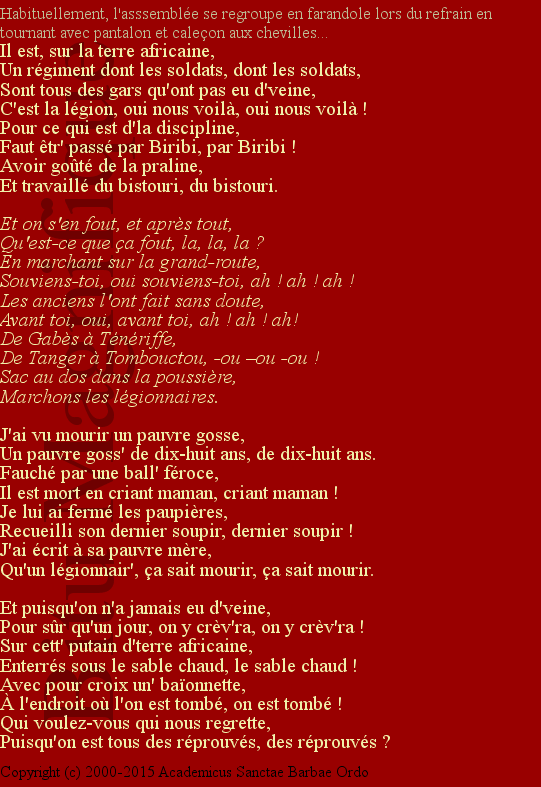 Le légionnaire