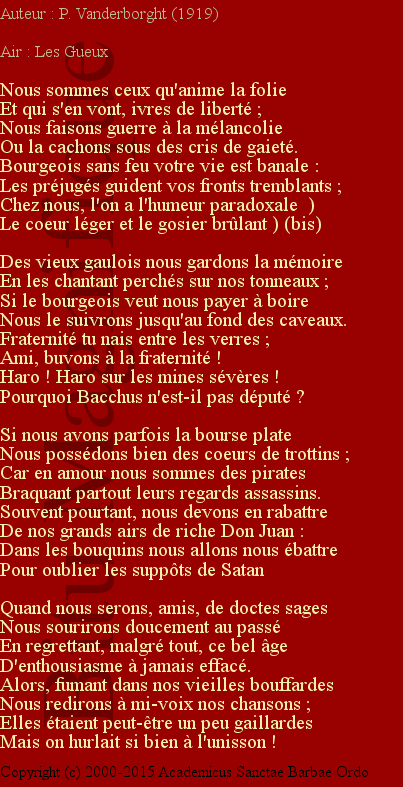 Marche des étudiants