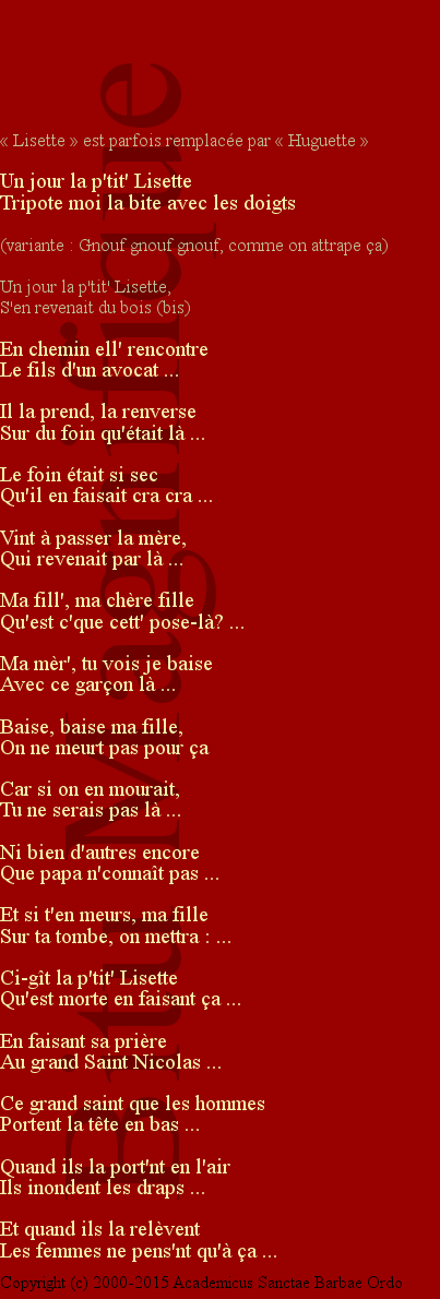 La petite Lisette
