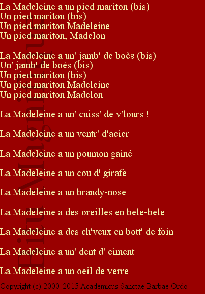 Le pied mariton