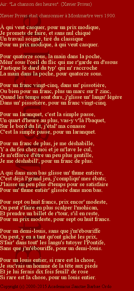 La pierreuse consciencieuse