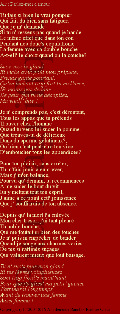 Suce-moi le gland