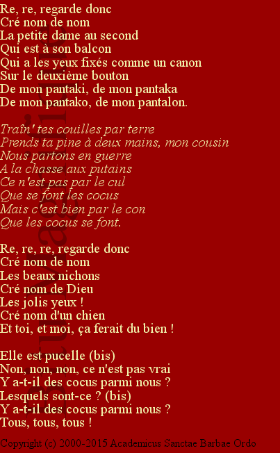 Traîne tes couilles