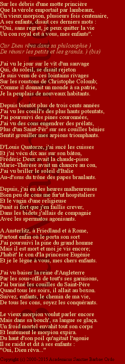 Le vieux morpion