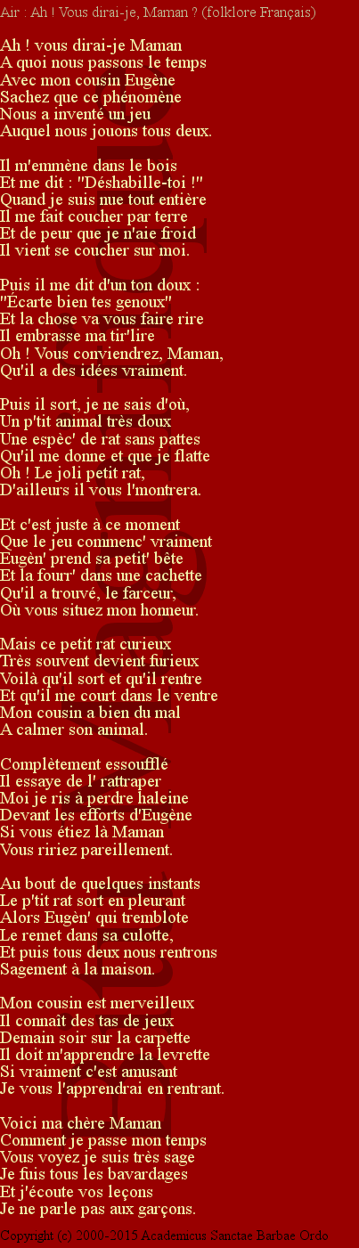 Ah! Vous dirai-je, Maman ?
