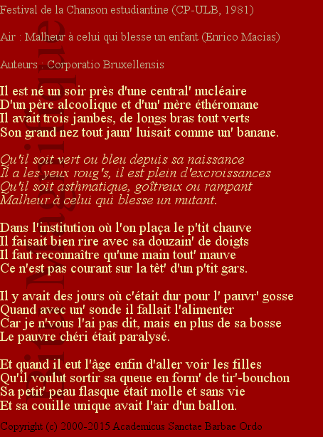 La ballade du mutant