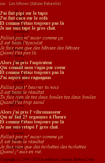 Les bêtises