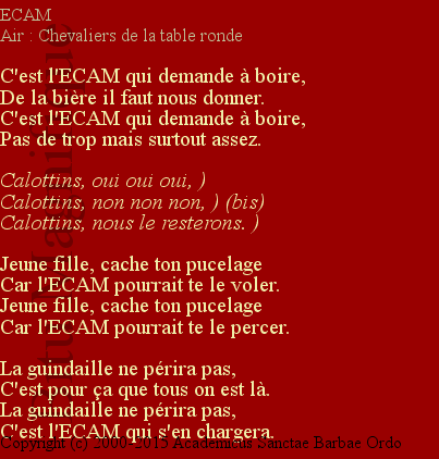 C'est l'ECAM qui...