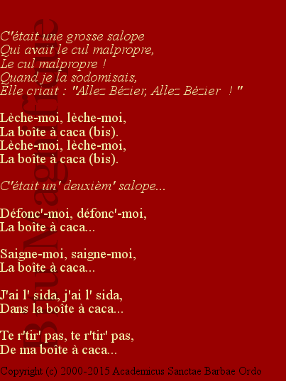 C'était une grosse salope