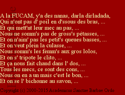 La chanson des nanas