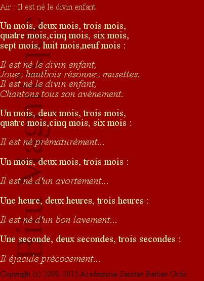 Il est né le divin enfant