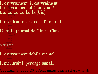 Il est vraiment...