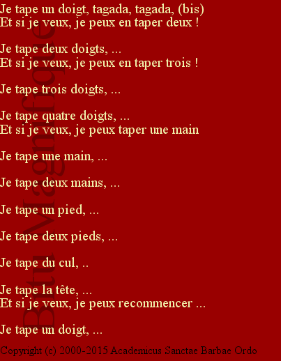 Je tape...