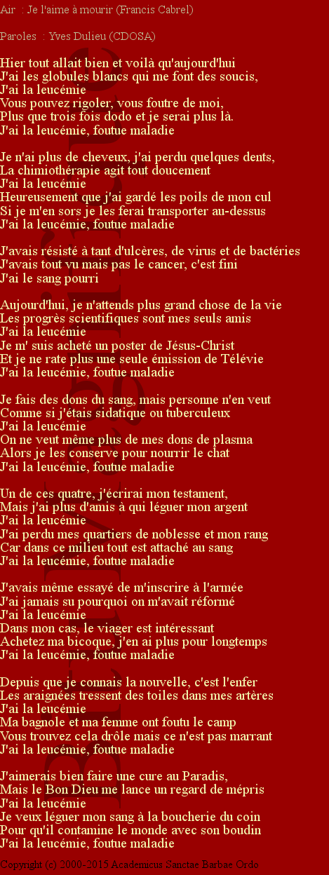 Le leucémique