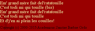 La ratatouille