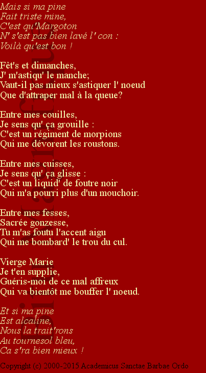 Si ma pine fait triste mine