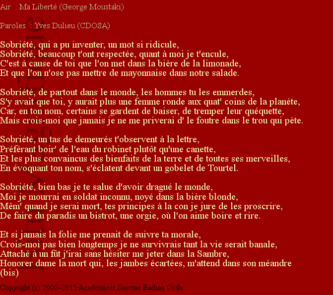 Sobriété