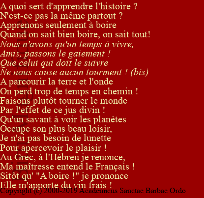 Nous n'avons qu'un temps à vivre