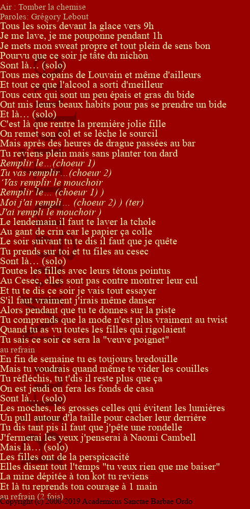Remplir le mouchoir