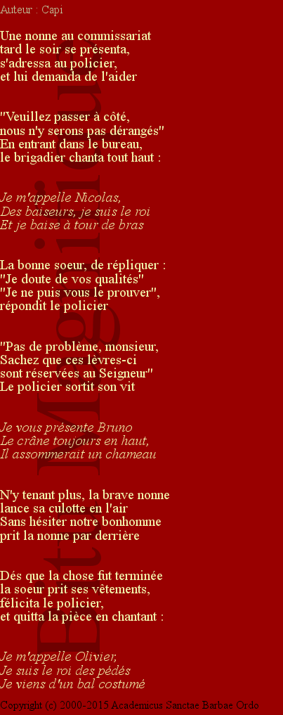 La nonne et le policier