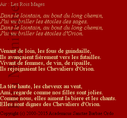 Ordre des Chevaliers d'Orion