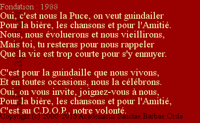 Confrérie des Dignitaires de l'Ordre de la Puce