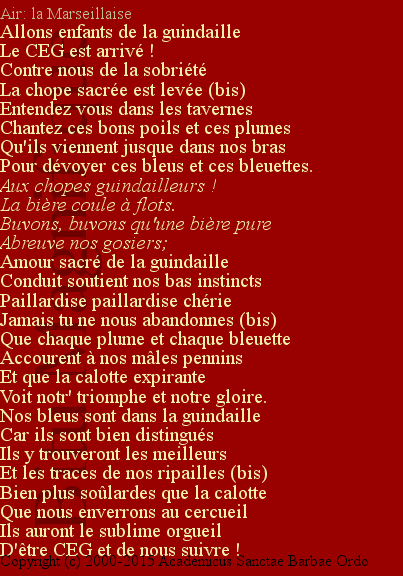 Cercle des Etudiants Gradués de l'InRaCi (CEG)