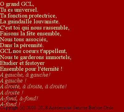 Groupement des Cercles Louvanistes (GCL)