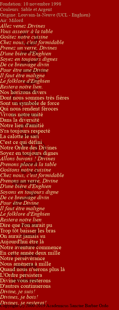 Ordre des Divines