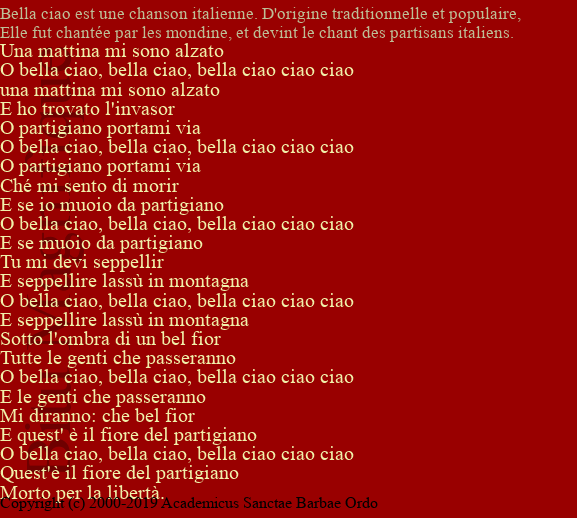 Bella Ciao