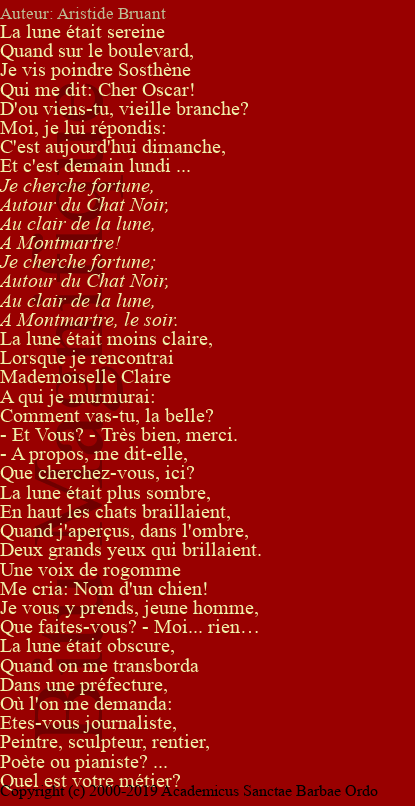 Le chat noir